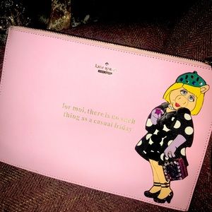 Kate Spade Miss Piggy Large Wristlet
